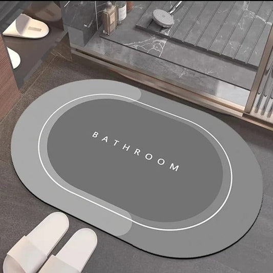 2PC Anti‑Slip Bathroom Mat – Fast‑Drying, Water‑Absorbent Floor Mat (Large 2.25 x 1.5 ft)