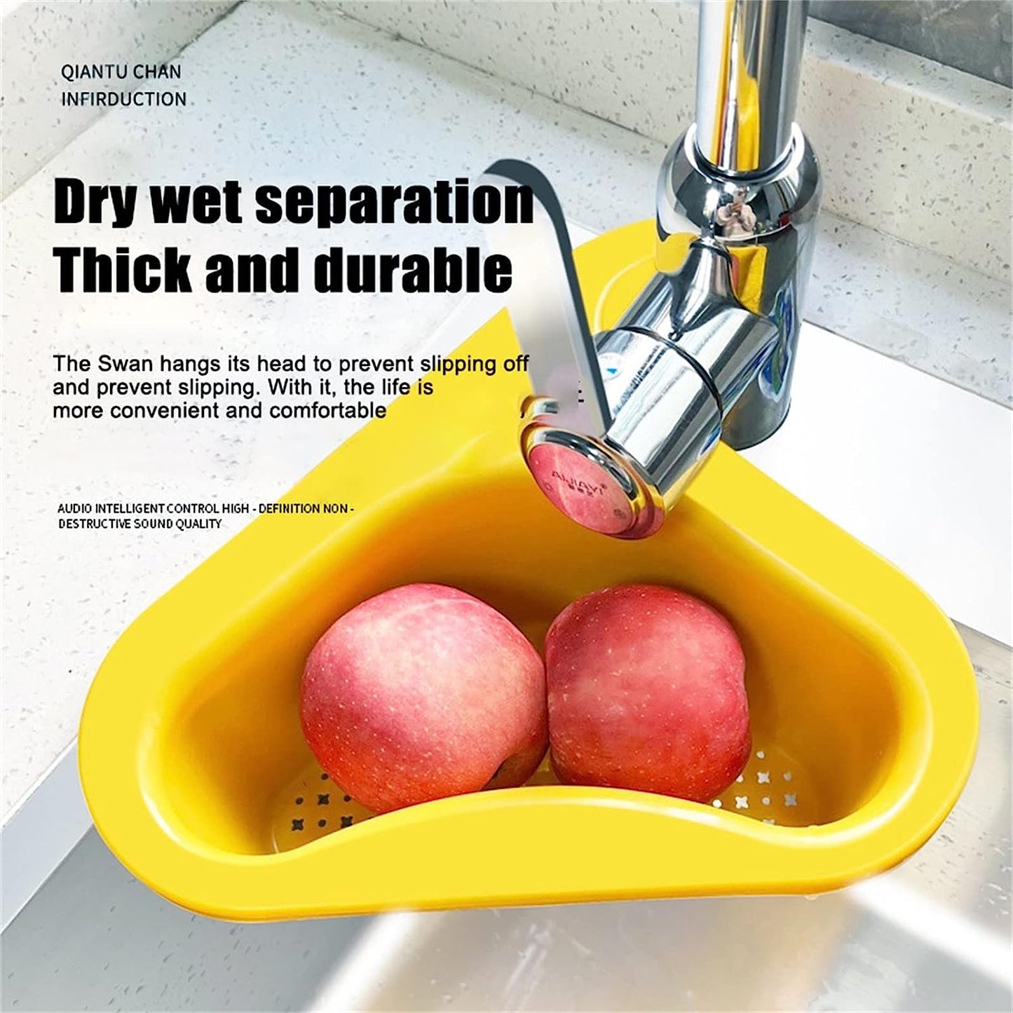 Triangle Sink Strainer Basket – Corner Kitchen Draining & Food Strainer