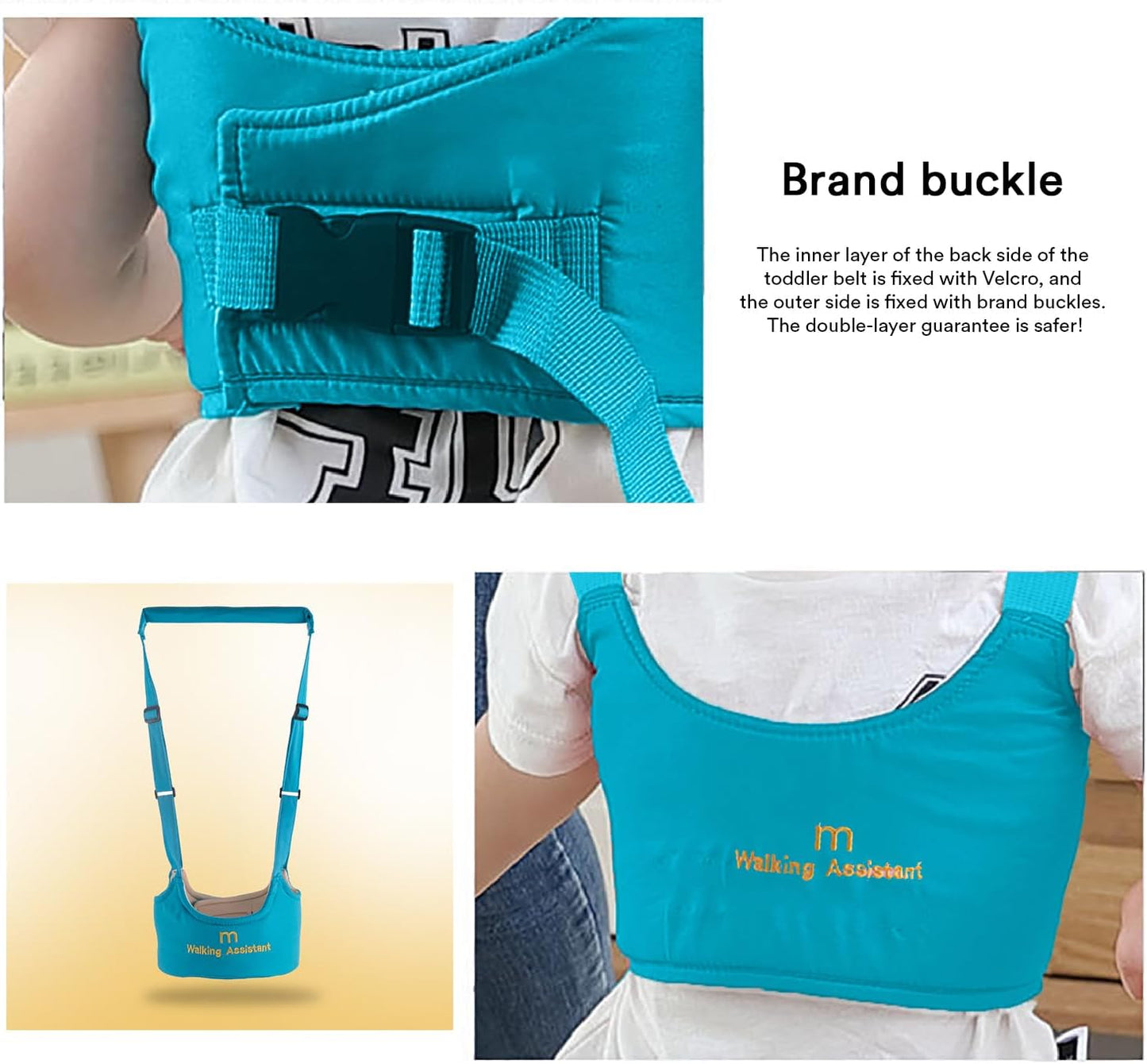 Baby Walker Toddler Walking Assistant – Adjustable Infant Safety Harness