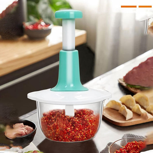 1.5L Hand Manual Food Chopper – Easy & Quick Vegetable Cutter