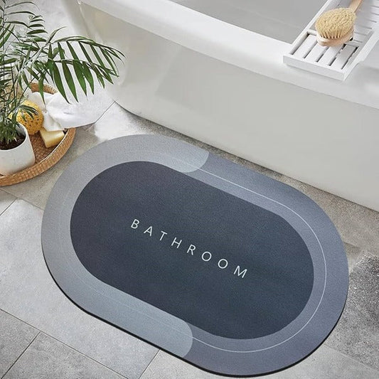 2PC Anti‑Slip Bathroom Mat – Fast‑Drying, Water‑Absorbent Floor Mat (Large 2.25 x 1.5 ft)