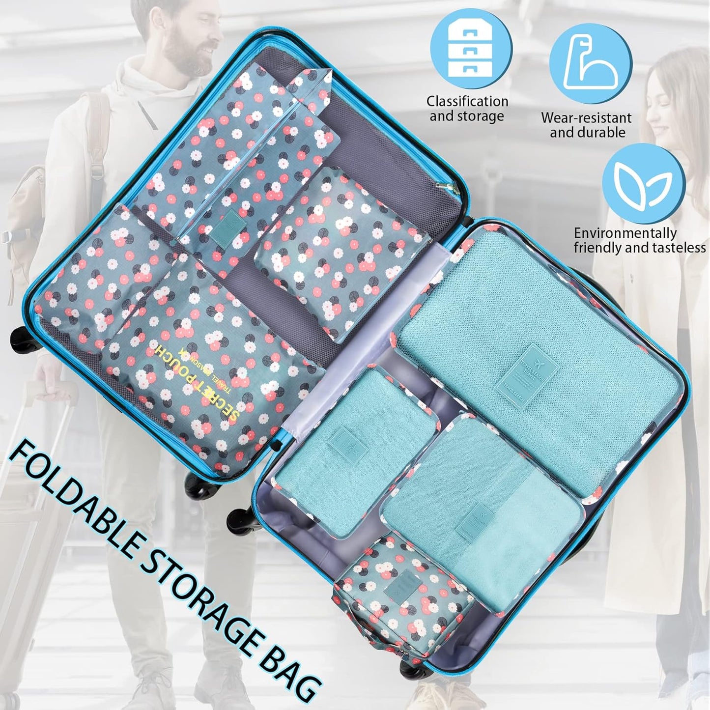 6in1 Travel Organizer Bags - Space‑Saving Suitcase Organizer Set