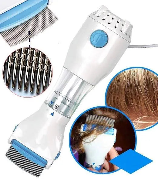 V‑Comb Electric Lice Remover | Anti‑Lice Vacuum Comb for Head Lice & Eggs