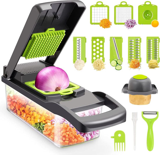 16-in-1 Multifunctional Vegetable Cutter | Chopper, Slicer, Grater & Dicing Tool