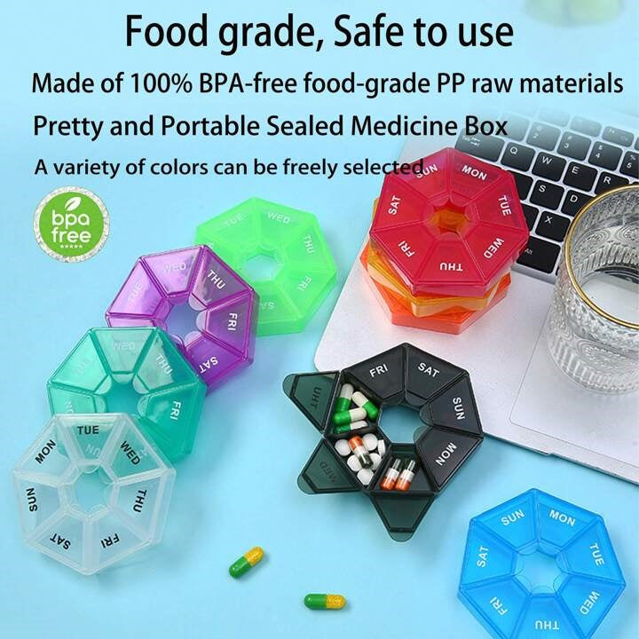 Weekly Essentials Organizer Box – 7-Day Compact Storage Case