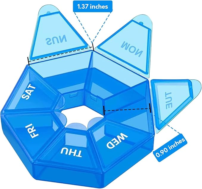 Weekly Essentials Organizer Box – 7-Day Compact Storage Case