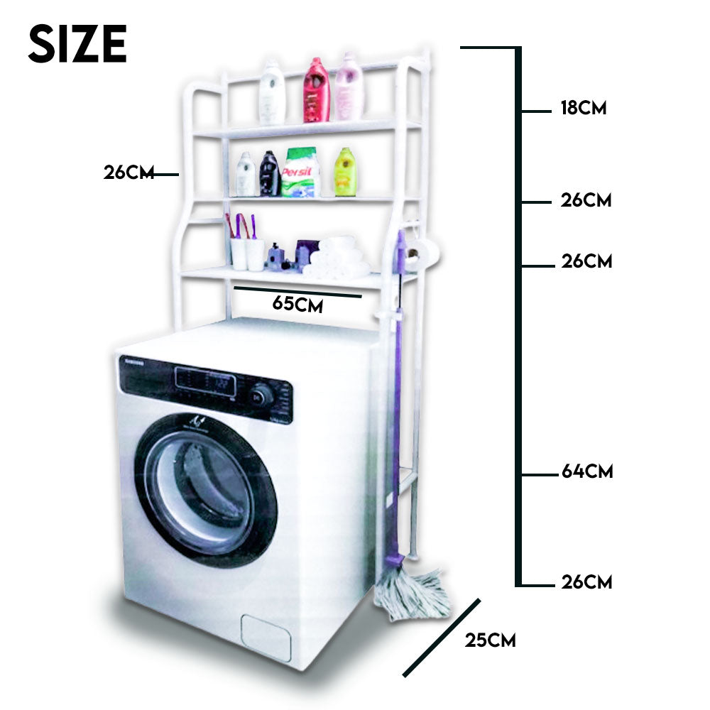 Space-Saving Laundry Organizer Shelf – Over Washing Machine Storage Rack