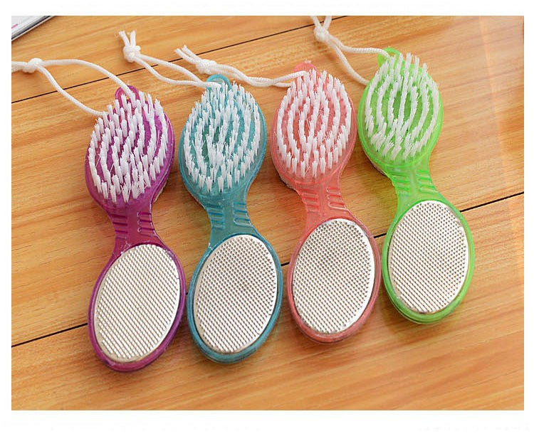 4 in 1 Pedicure Brush – Foot Scrubber, Pumice, Nail Cleaner & Callus File