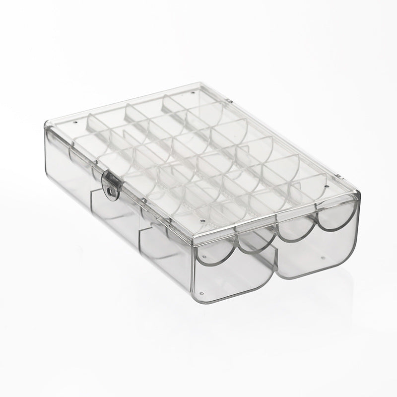 24-Grid Transparent Acrylic Jewelry Box Organizer – Storage