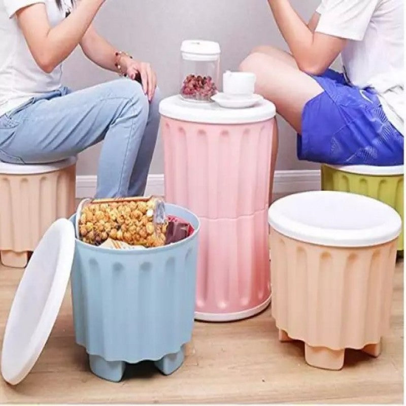 Toy Barrel Stool with Storage Box – Multipurpose Kids Furniture