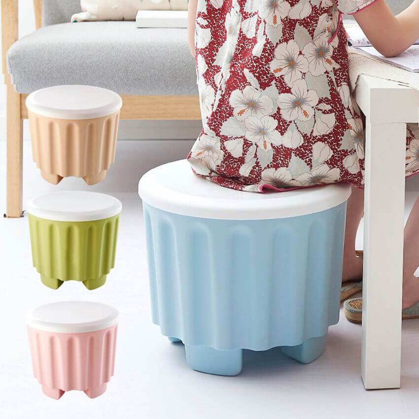 Toy Barrel Stool with Storage Box – Multipurpose Kids Furniture