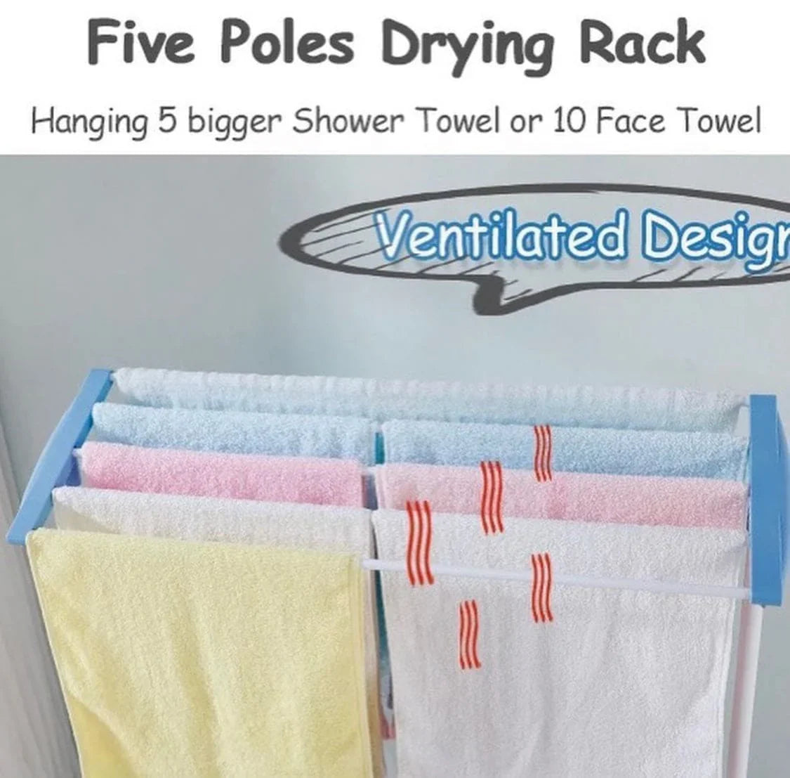 Stainless Steel Mobile Drying Rack | Indoor/Outdoor Floor‑Standing Towel Hanger