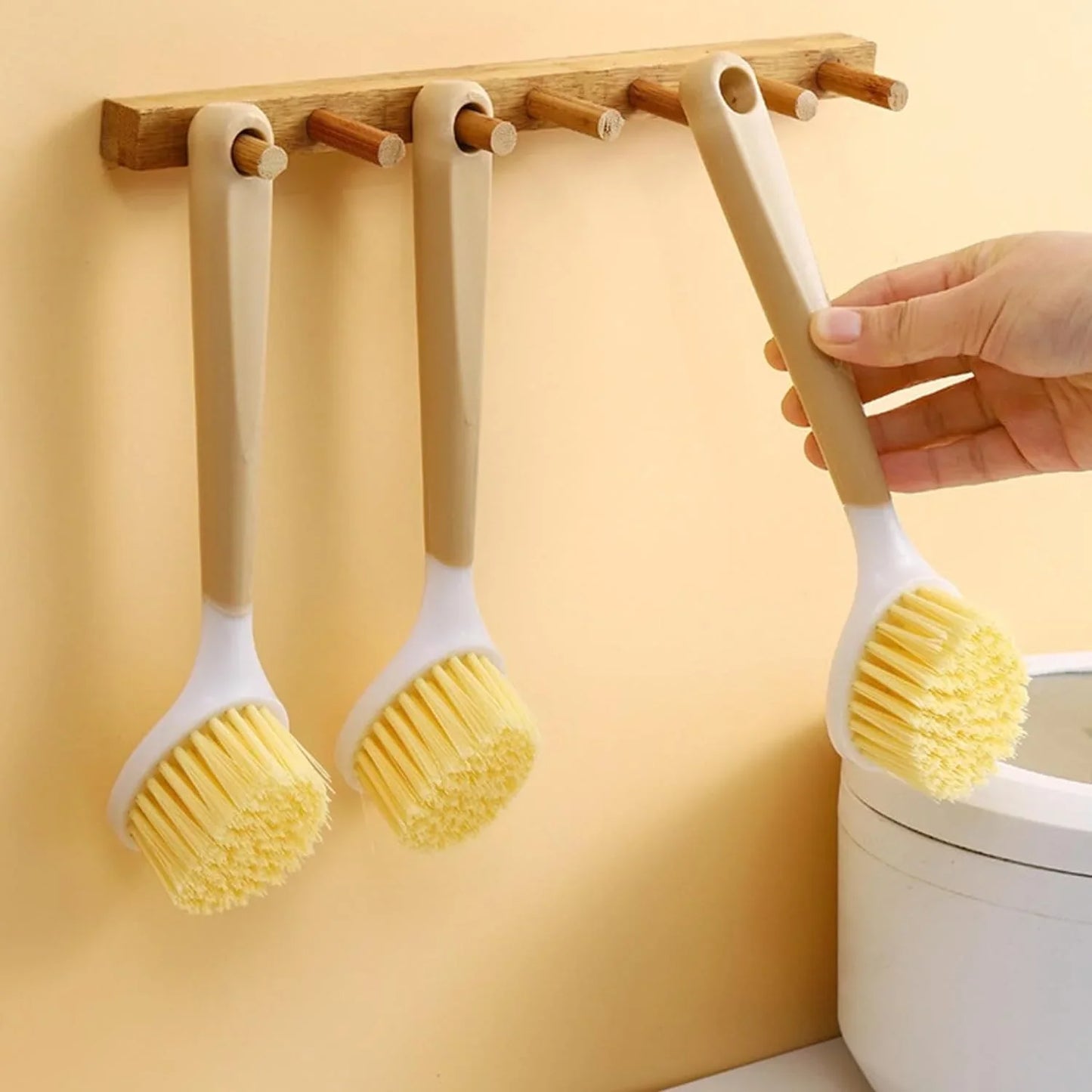 Wood Handle Dish Brush – Eco‑Friendly Kitchen Cleaning Scrubber