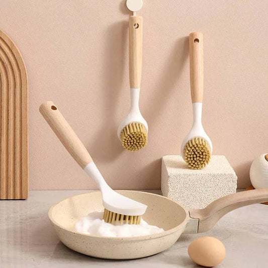Wood Handle Dish Brush – Eco‑Friendly Kitchen Cleaning Scrubber