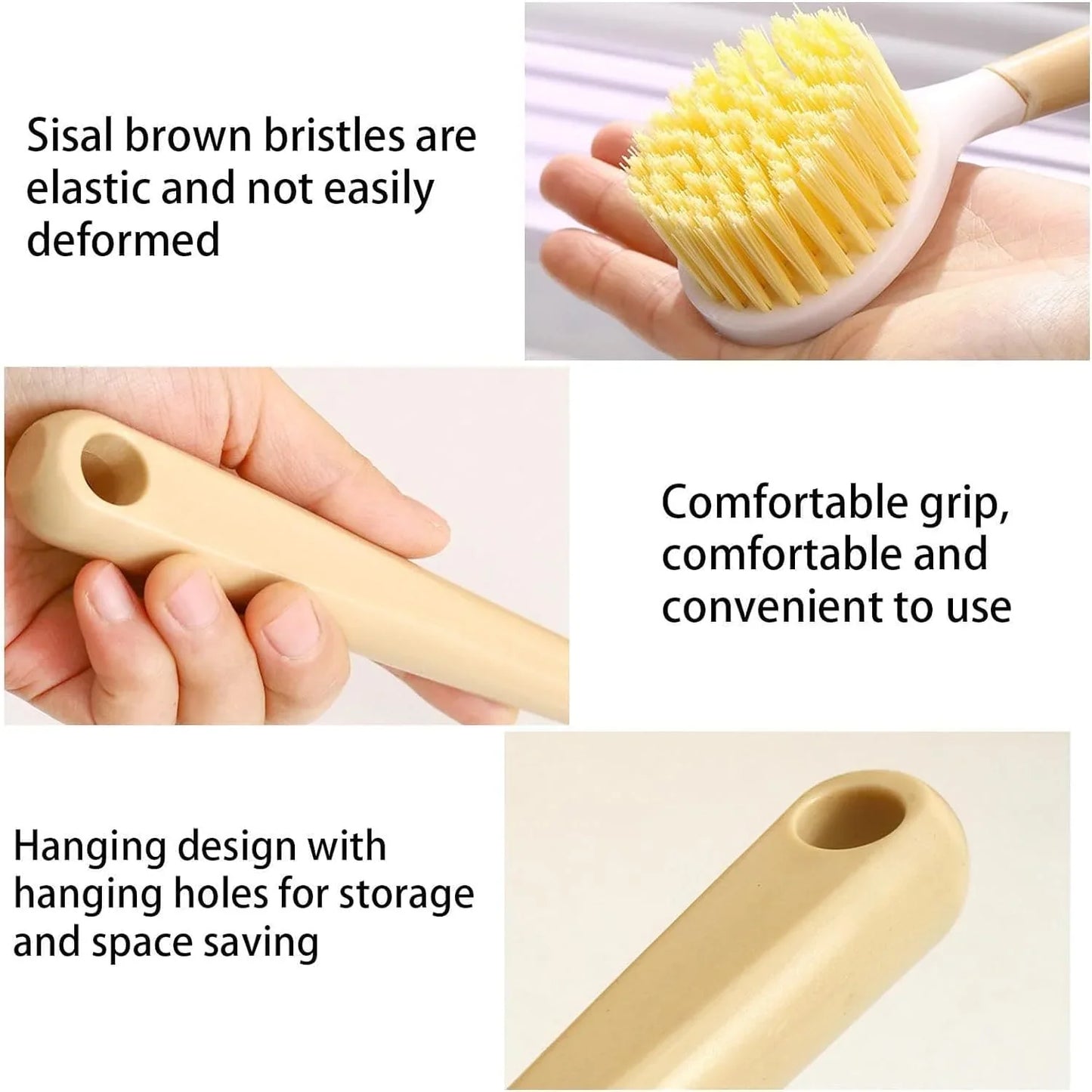 Wood Handle Dish Brush – Eco‑Friendly Kitchen Cleaning Scrubber