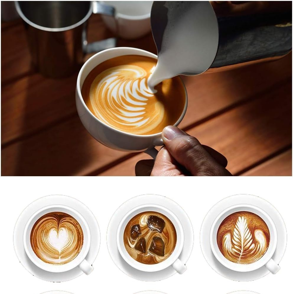 600ML Stainless Steel Milk Creamer Frothing Pitcher – Latte Art & Coffee Frother Jug