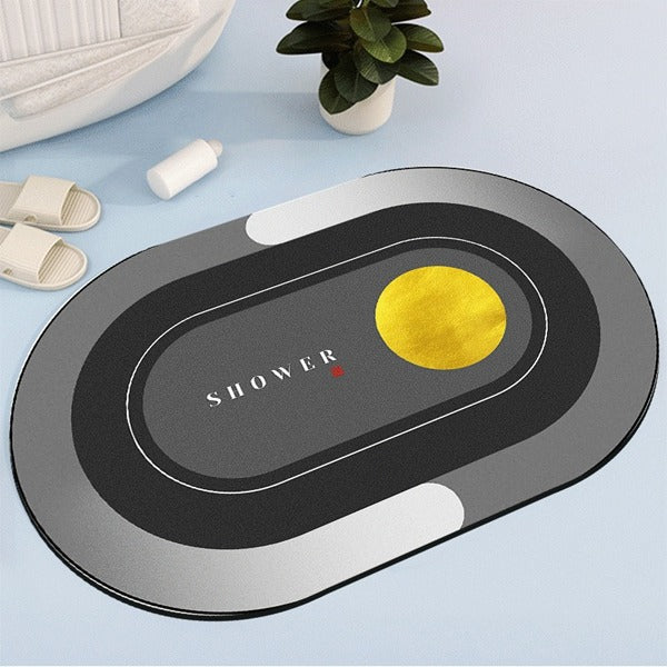 2PC Anti‑Slip Bathroom Mat – Fast‑Drying, Water‑Absorbent Floor Mat (Large 2.25 x 1.5 ft)