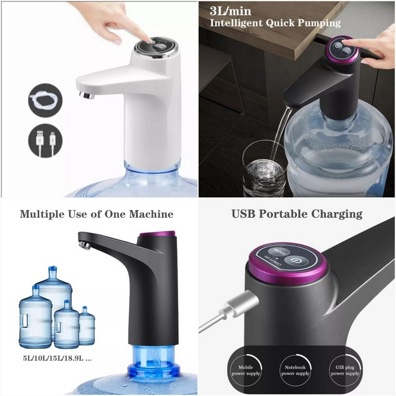 USB Rechargeable Water Dispenser Pump – Portable & Easy One-Click Operation