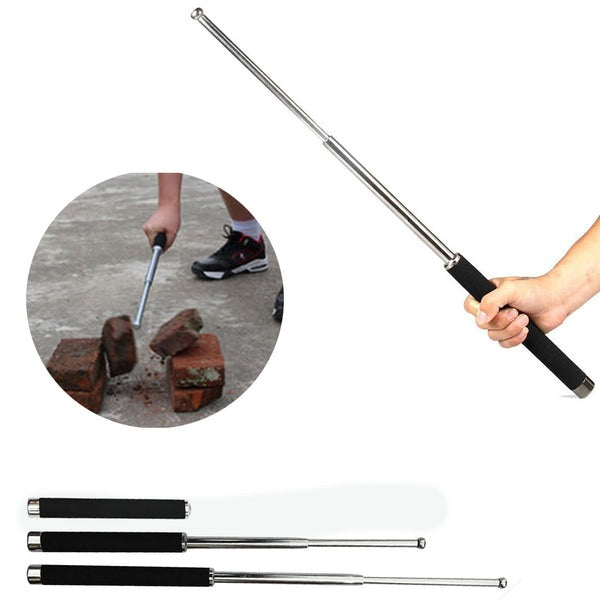 Telescopic Emergency Tool with Belt Pouch – Portable Outdoor Safety Stick