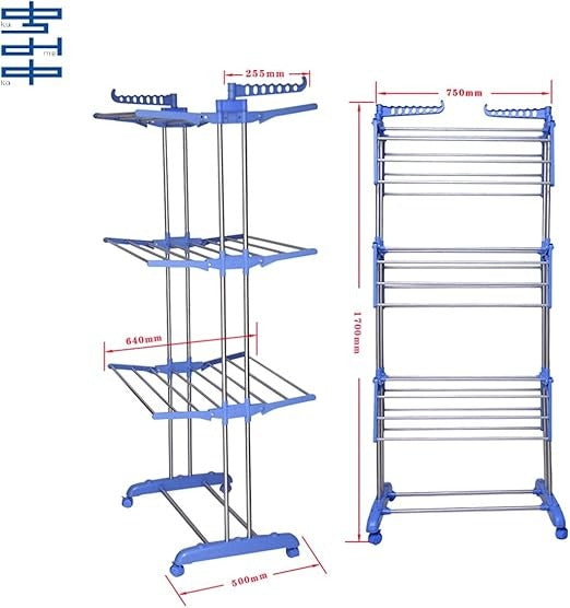 3-Layer Clothes Hanger – Adjustable Freestanding Garment Organizer