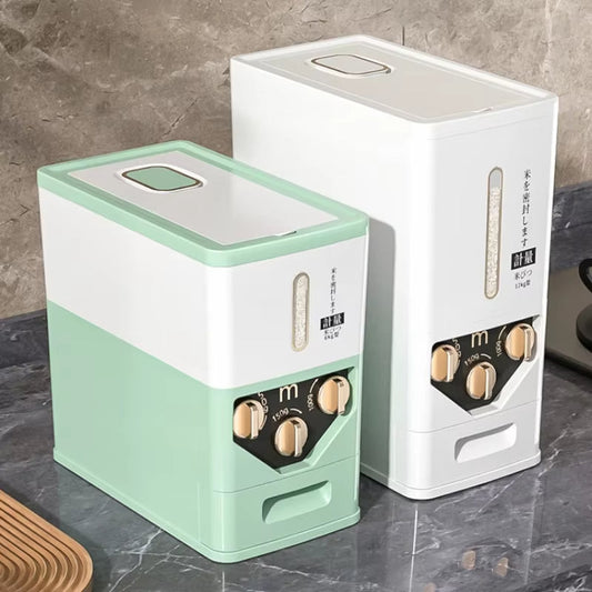 12kg Sealed Rice Storage Box & Dispenser – Airtight Grain Container