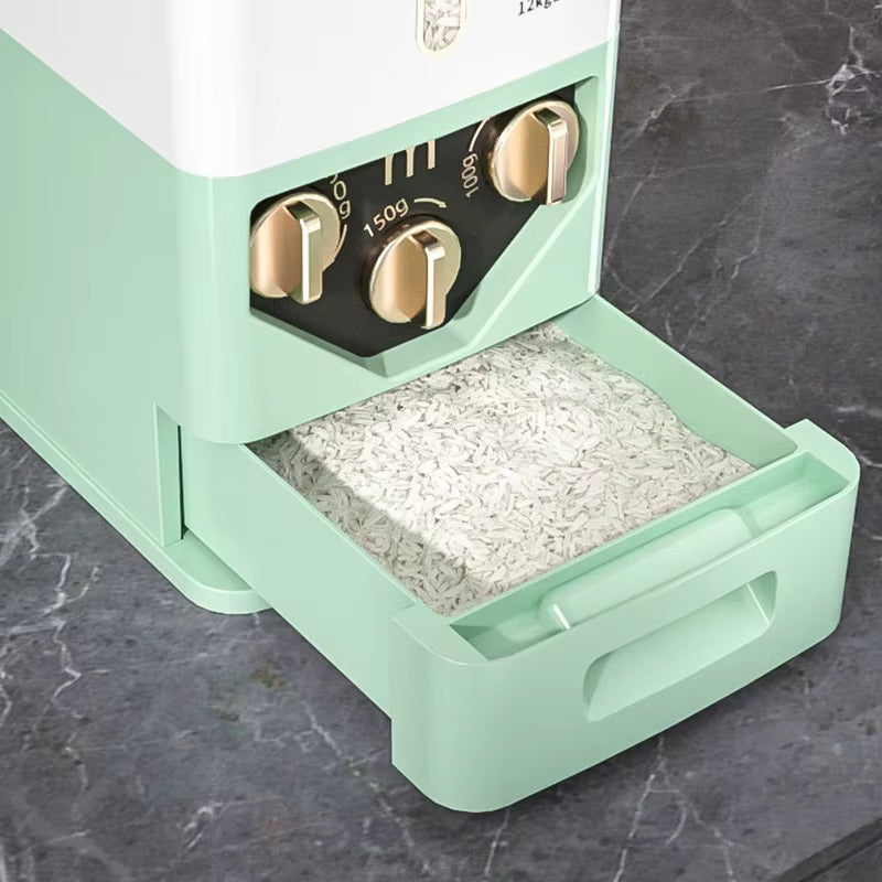 12kg Sealed Rice Storage Box & Dispenser – Airtight Grain Container