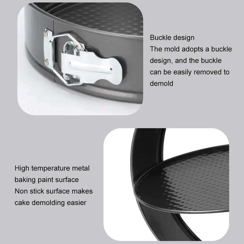 3-Piece Round Cake Pan Set – Non-Stick Baking Pans for Layered & Tiered Cakes