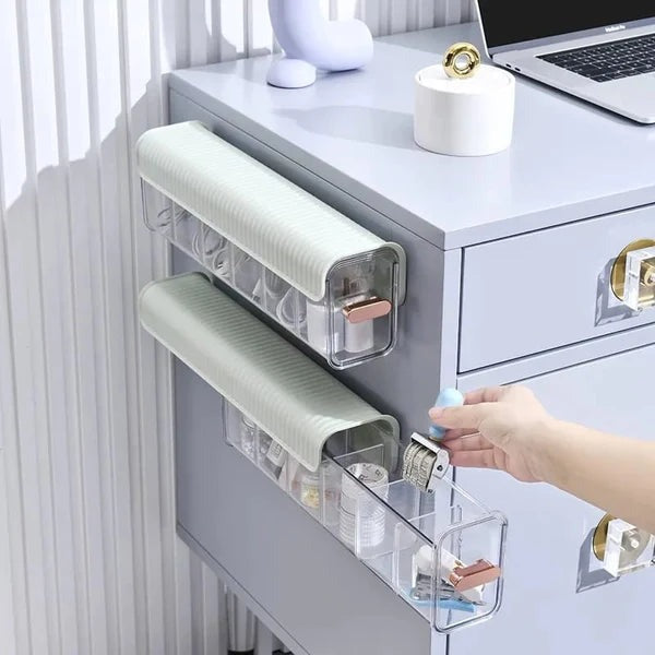 Wall Mounted Spice Storage Box – 6 Compartment Moisture-Proof Organizer