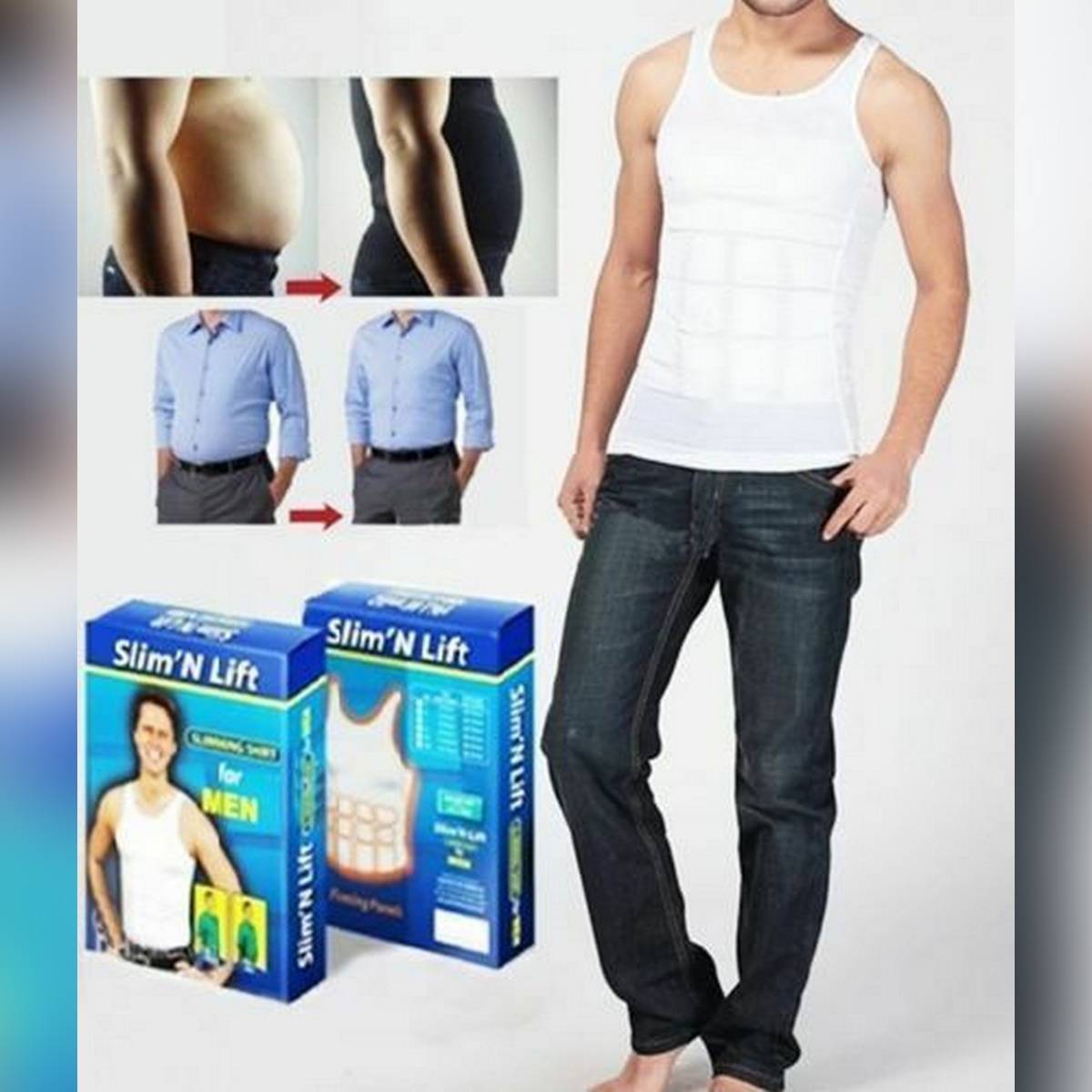 Slim n Lift Slimming Vest for Men | Body Shaper & Posture Support Vest