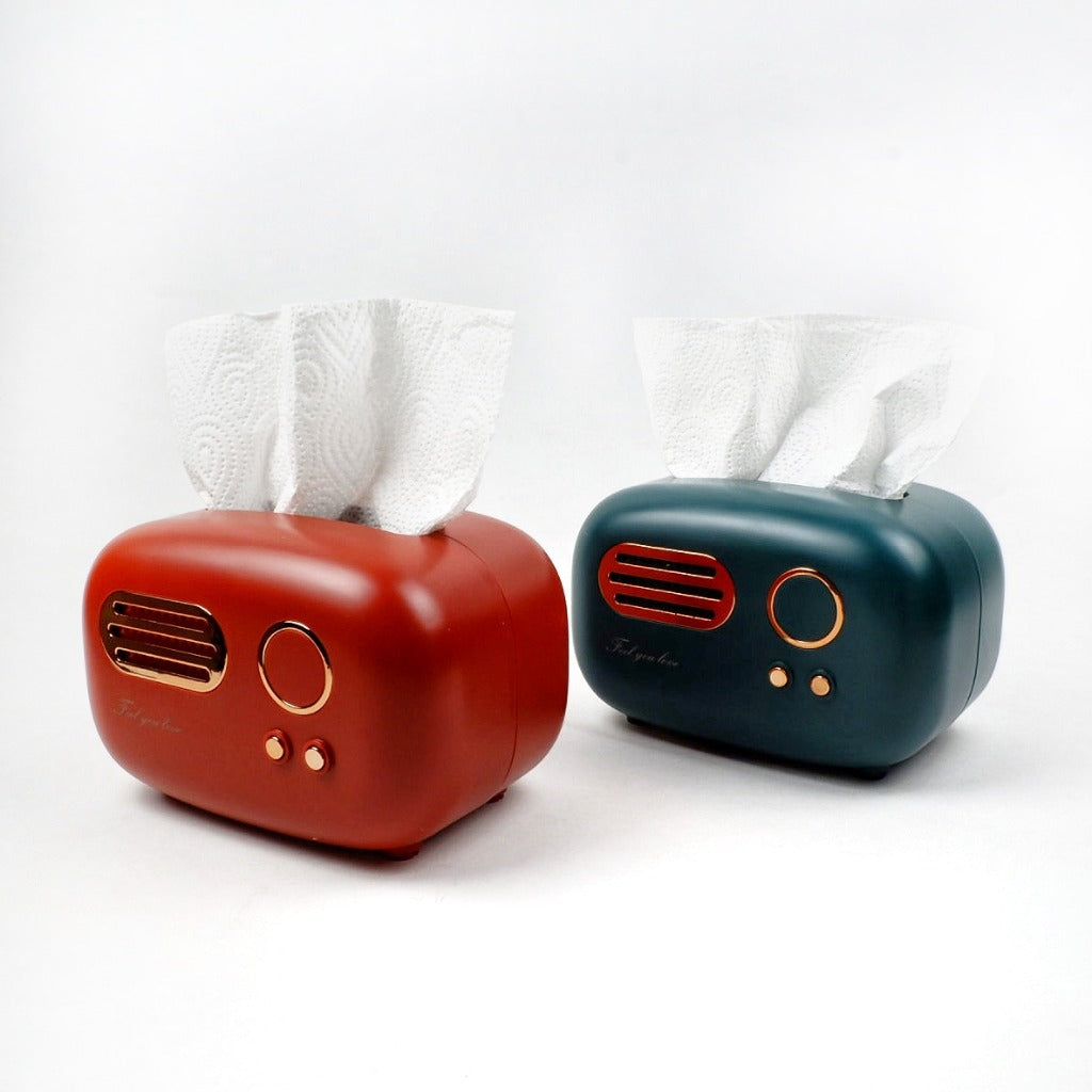 Vintage Radio Style Tissue Box