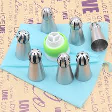 12-Piece Stainless Steel Cake Decorating Set with Nozzles & Reusable Pastry Bag