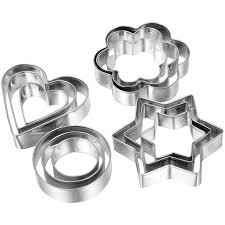 Stainless Steel Cookie Cutter – 12-Piece Baking & DIY Set