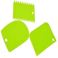 3-Piece Dough & Cake Cutter Slicer Spatula Set – Baking Tools