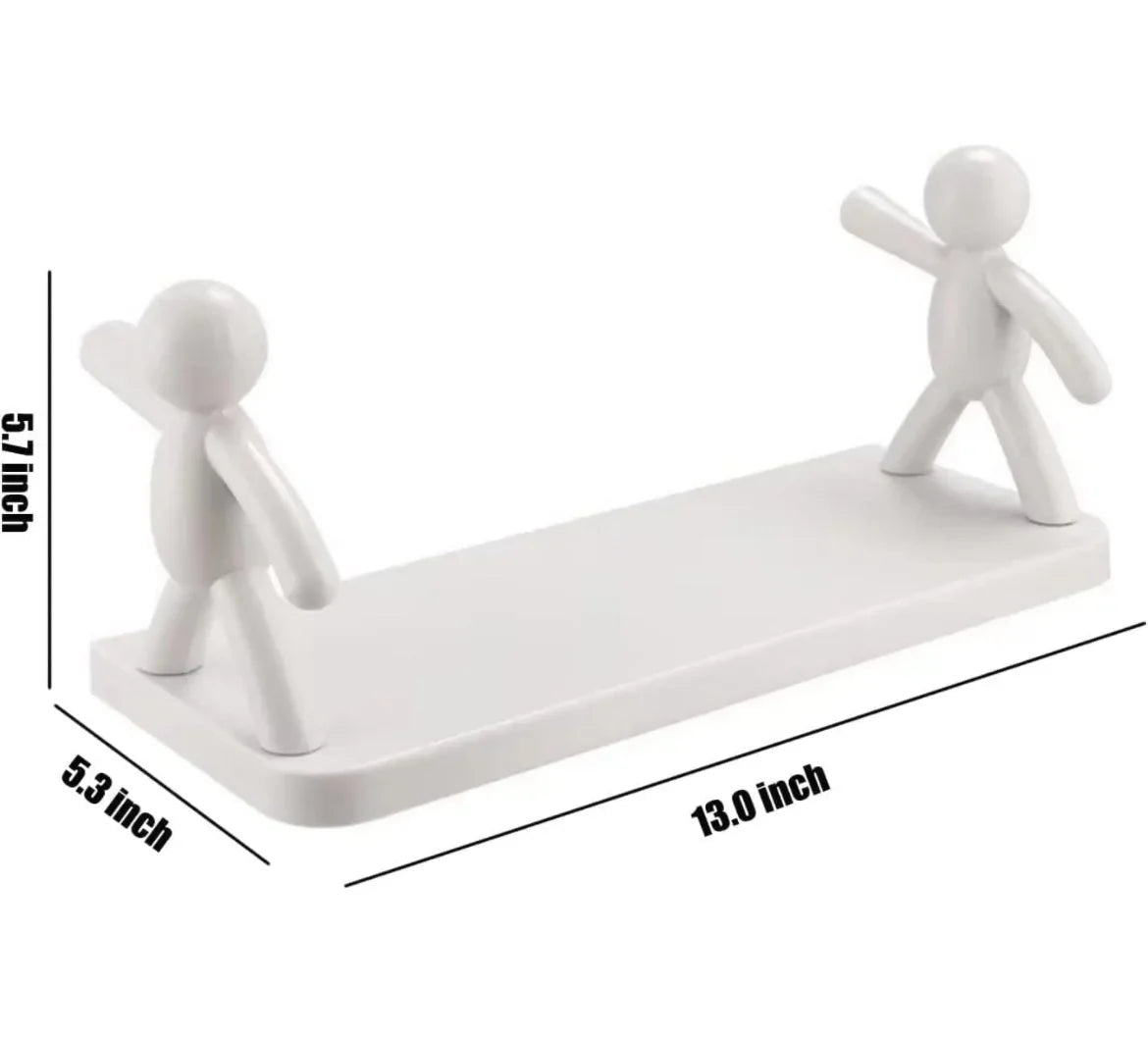 Wall Hanging Shelf Punch Free Humanoid Storage Shelf