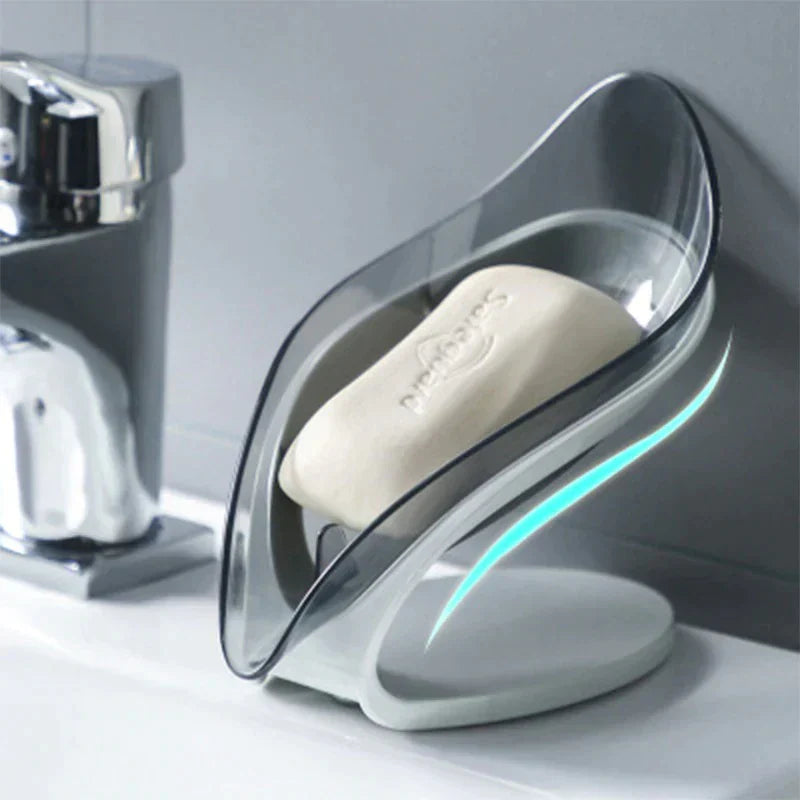 Soap Holder Leaf Shape – Self-Draining Bathroom & Kitchen Soap Dish