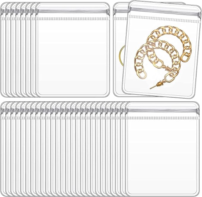 Transparent PVC Zip Bags | Jewelry Storage & Packaging Pouches